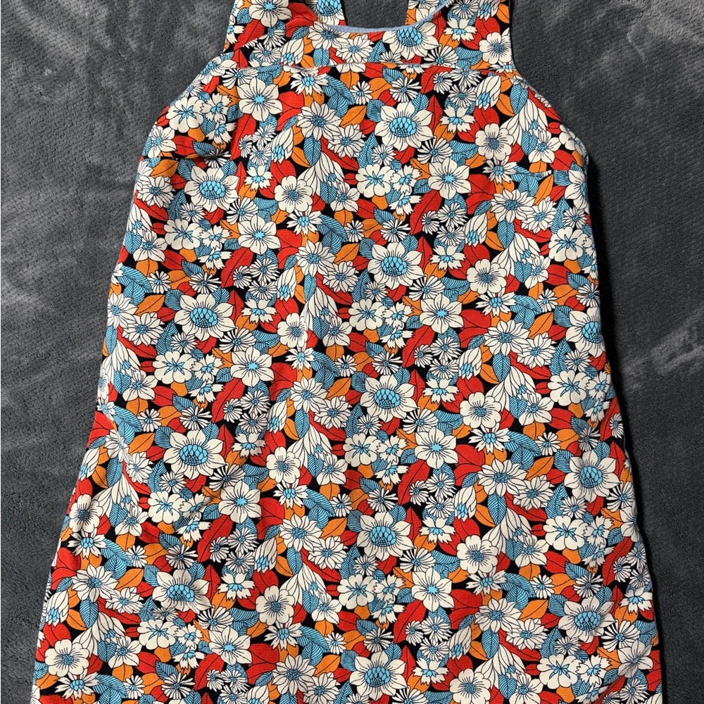 Zara Floral Mini Dress - Red, Blue, White